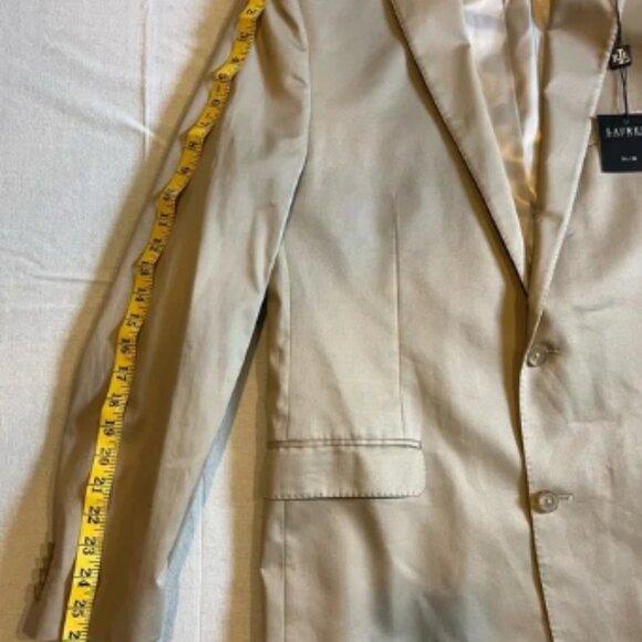 Timeless Classic Ralph Lauren Polo Slim Fit Men's Khaki Beige Blazer Size 43L - Picture 6 of 6